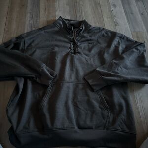 Nike Men's Charcoal Zip-Up Sweater